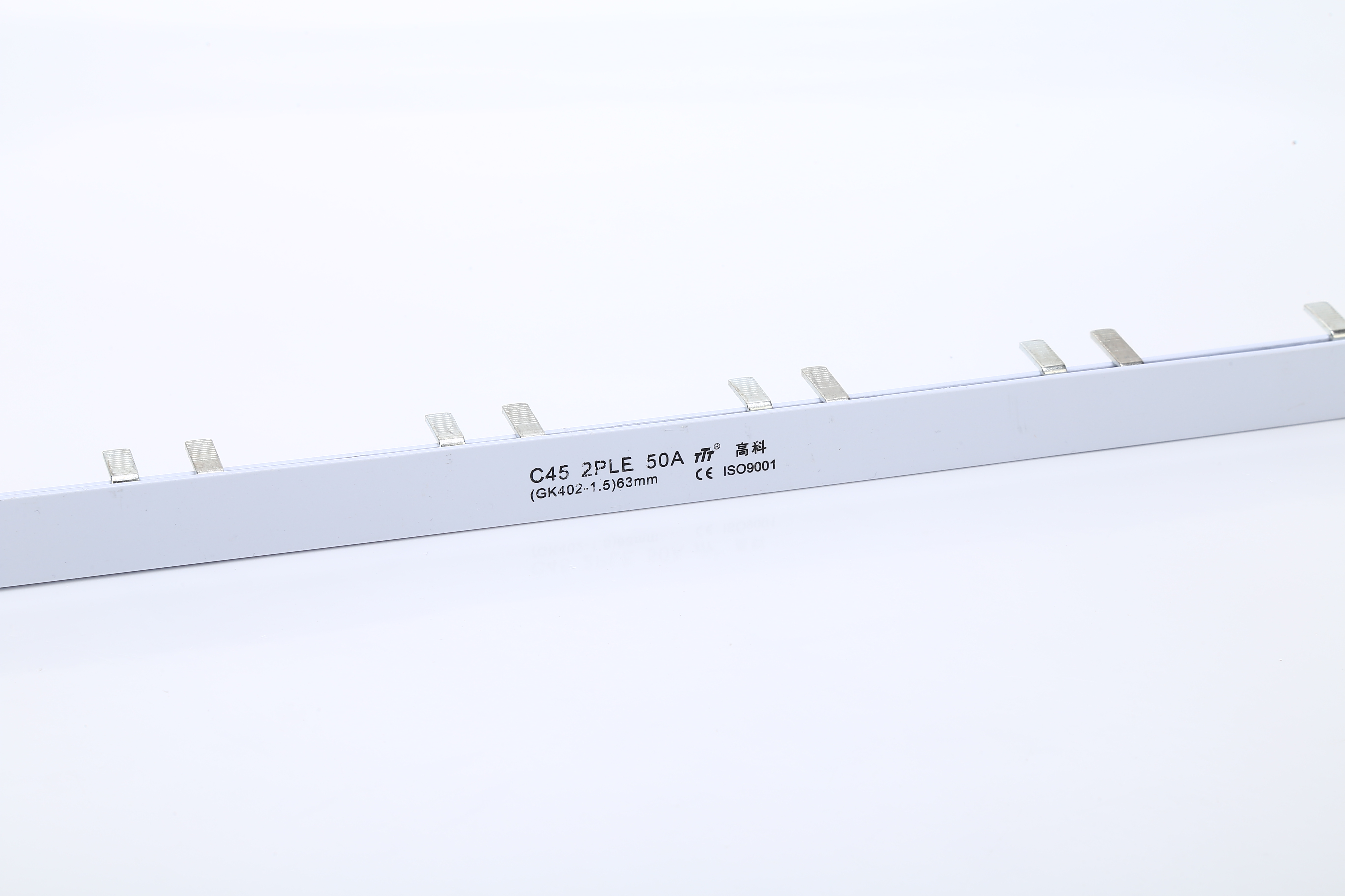 50A 2P Copper Busbar For Circuit Breaker PIN MCB RCBO RCCB Connector ...